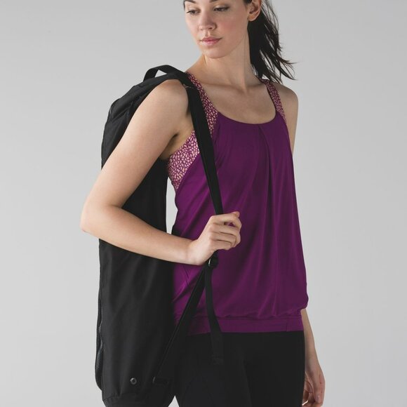 Lululemon Nouveau Limits Tank in Regal Plum / Miss Mosaic Peach Fuzz - Picture 3 of 7